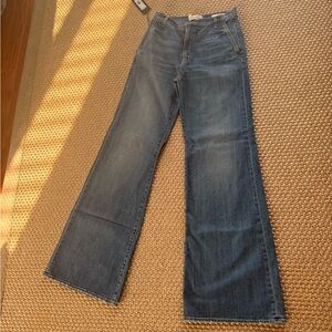 Nili Lotan Dark Blue Flare Jeans